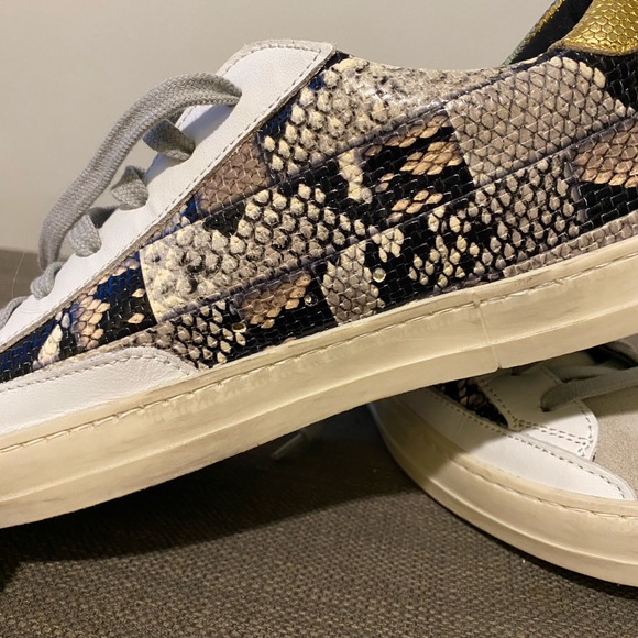 P448 Women's John Snakeskin Sneakers - Picture 7 of 14